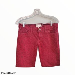 Current Elliot Leopard Print Jeans Size 27‎ Stretch